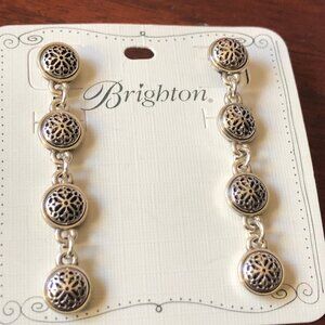 Brighton Ferrara Fleur Dangle silver earrings   New with tag $78 post approx 2"